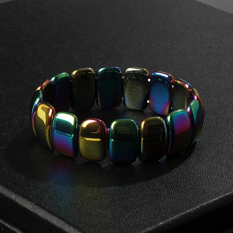 Fashion Wave Hematite Magnetic Bracelet Men Original Beaded Hematite Energy Bracelets for Women Positive Energy Jewelry Pulsera