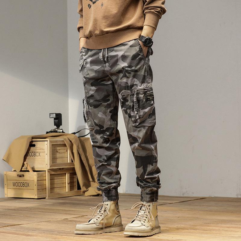 Overalls Men's Summer Versatile Camouflage Trend Leggings Loose Pants Functional Loose High Street Trousers