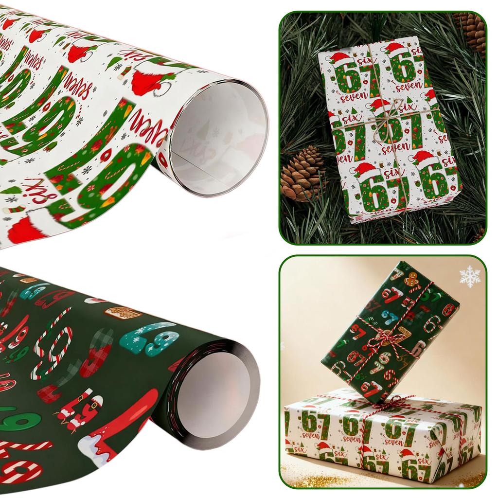 Novelty Festive Print Holiday Present Wrap Sheets Xmas Themed Print Xmas Birthday Present Paper For Festive Present Organizer