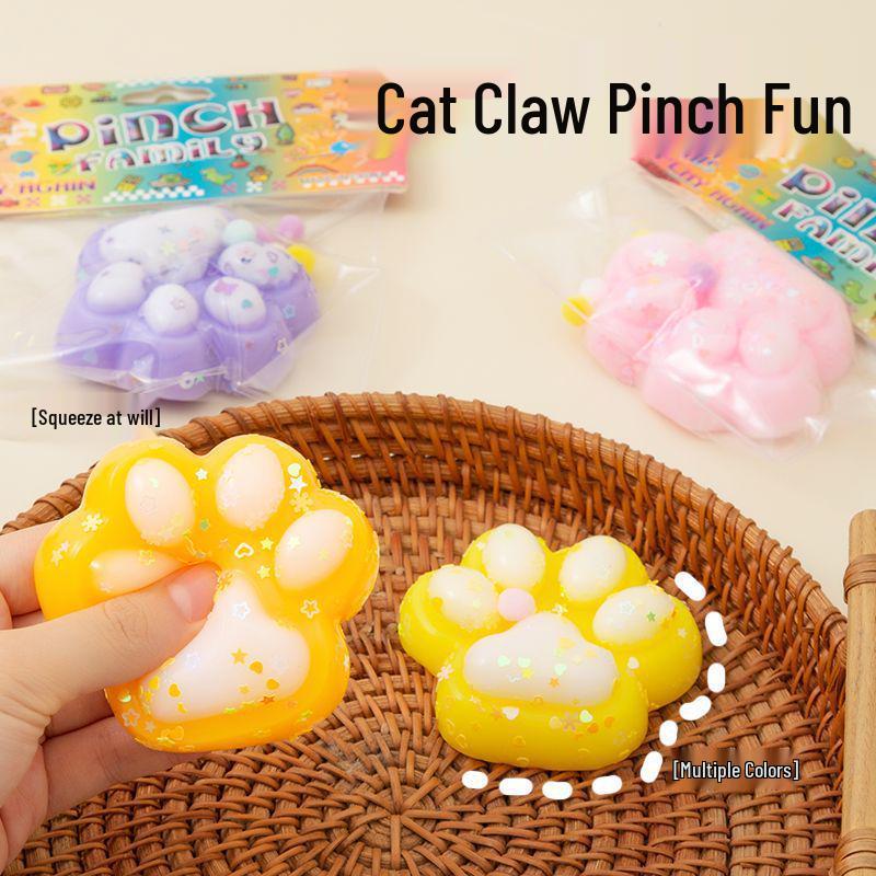Dopamine Cat Paw Squishy Toy: Slow Rebound Handmade Decompression Art
