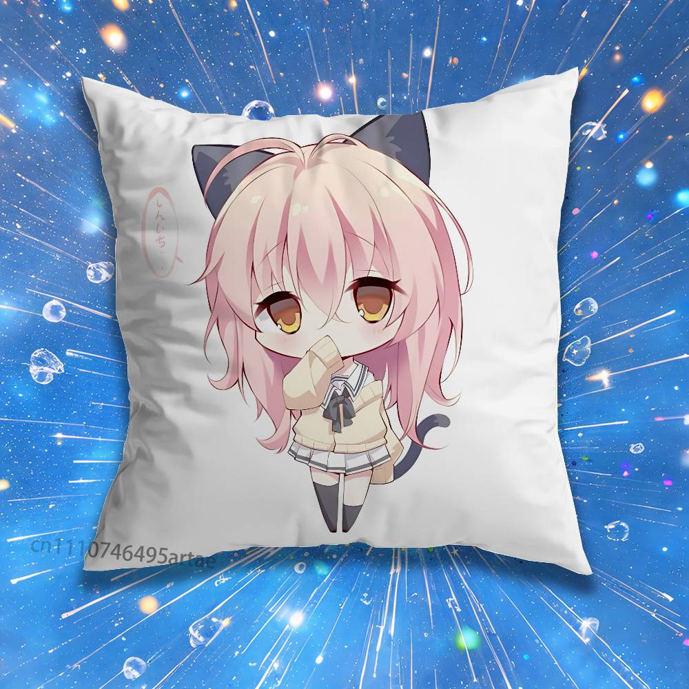 Cute SSuper SSonico Pillow Case For Home Bedroom Car Office Decoration Living Room Sofa Cushion Cover Suitable