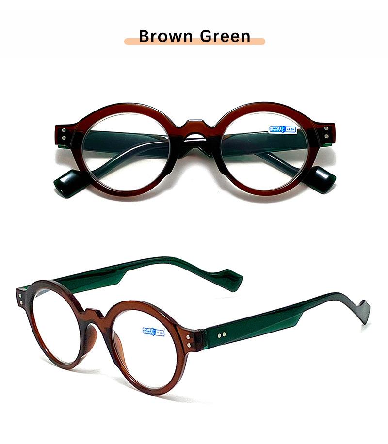 Nowe Okrągłe Okulary do Czytania Damskie Modne Presbiopia Nadwzroczność Okulary do Czytania Blokujące Niebieskie Światło Męskie +1.0 +1.5 +2.0 +2.5 +3.0 +3.5