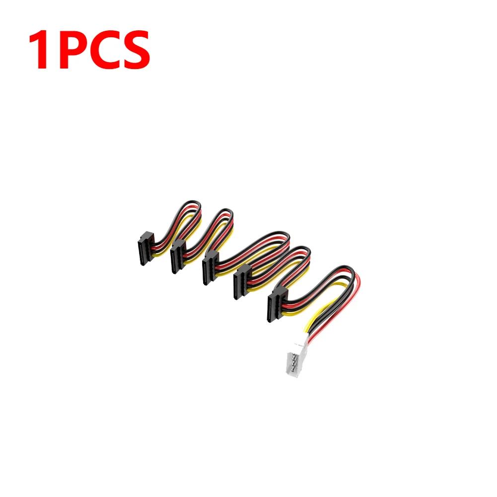 SATA 3.5/2.5 дюйма 1 на 5 SATA Разветвитель Питания Жесткого Диска Кабель 18AWG SATA Кабель Питания Серверный DIY Разветвитель