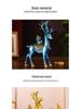 Fortune Deer Wealth-Attracting Ornament for Living Room and Cabinet – Perfect Housewarming or Opening Gift
