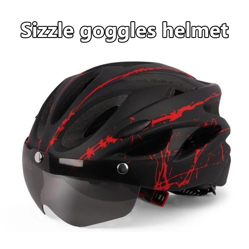 Cycling Helmet Adults Ultralight Bike Helmet Anti Fog Goggles Breathable EPS Protection Road Mountain Biking Christmas Gift