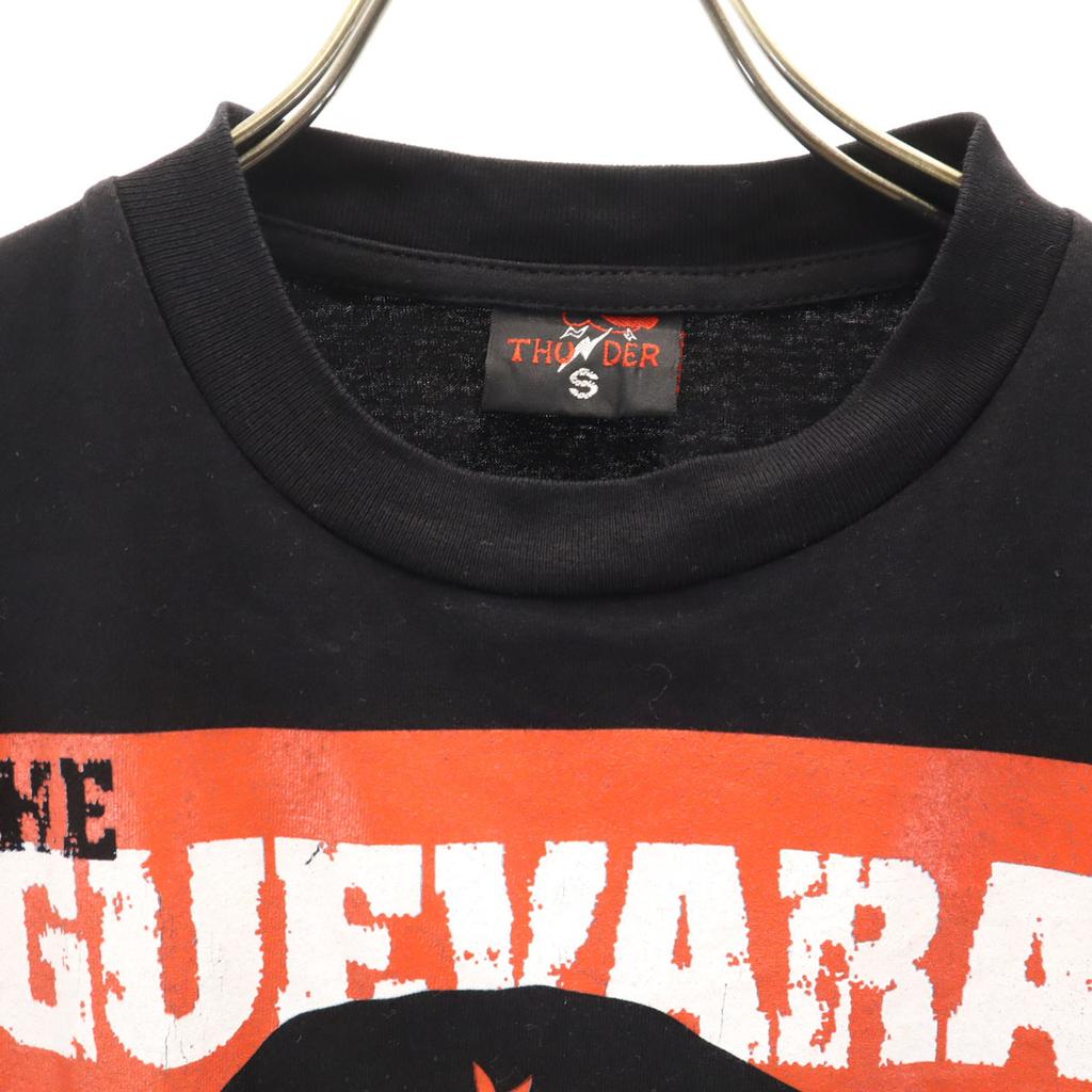 THUNDER Che Guevara Print Short Sleeve T-shirt S Black Men's Used