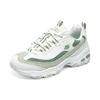 Skechers DLites 1.0 Panda Shoes Milk Tea Bear Mint Milk Jelly Comfortable Retro Thick Sole Increased Height Low Top Dad Shoes 896276-WMNT