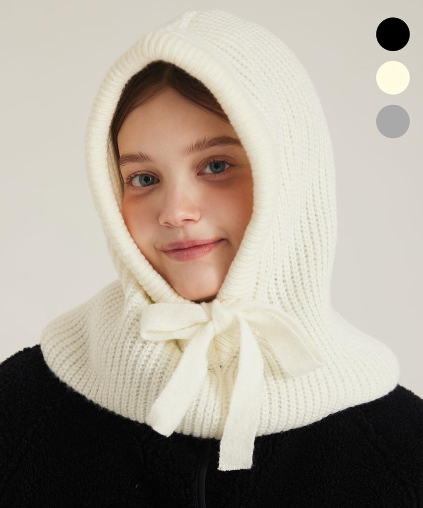 MACKY Hooded String Balaclava Ivory