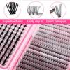 C-Kurve DIY Einzel-Cluster-Falsche-Wimpern-Set - 547 Segmentierte Cluster für dichte, geschwungene untere Wimpern
