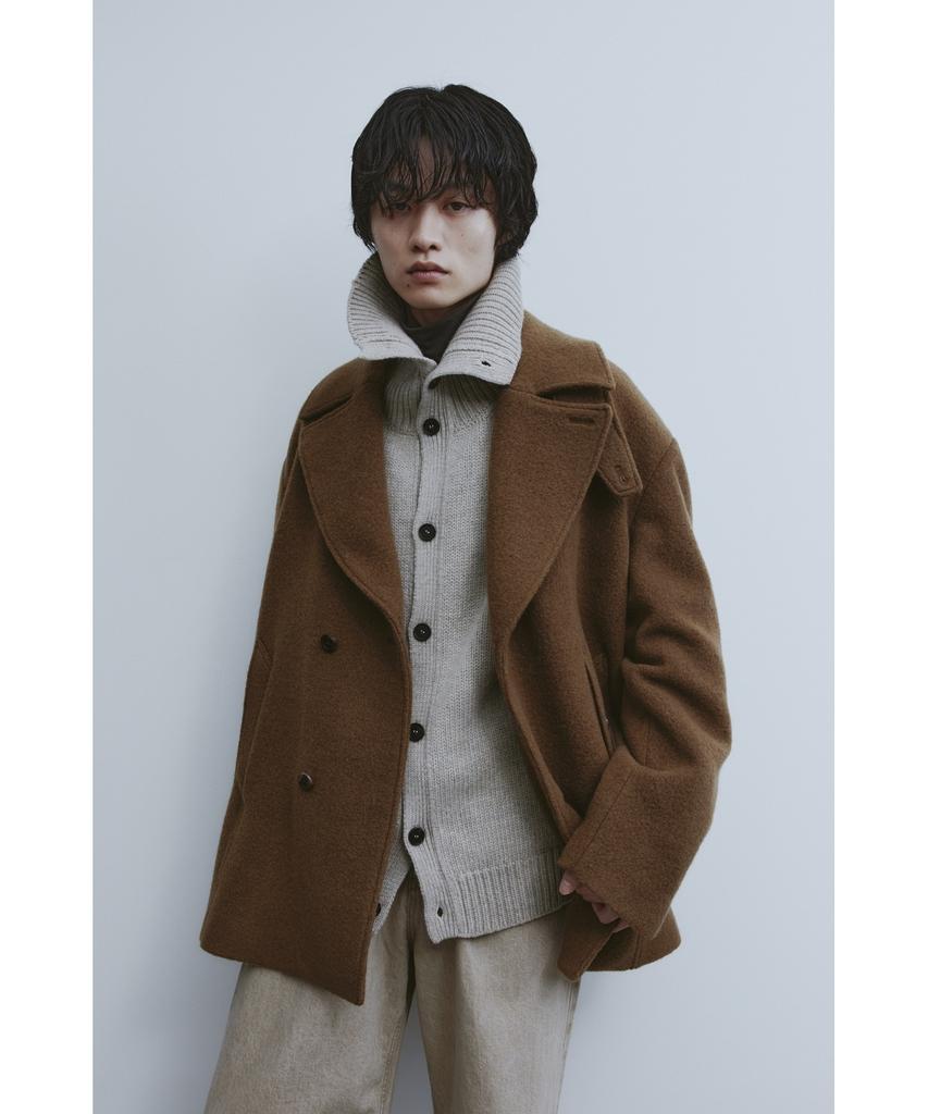 YOUTH Heavy-Weight Knit Cardigan - Melange Beige