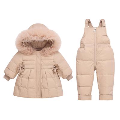Kinder Daunenjacke Anzug Babykleidung Hosenträger Dick Warm