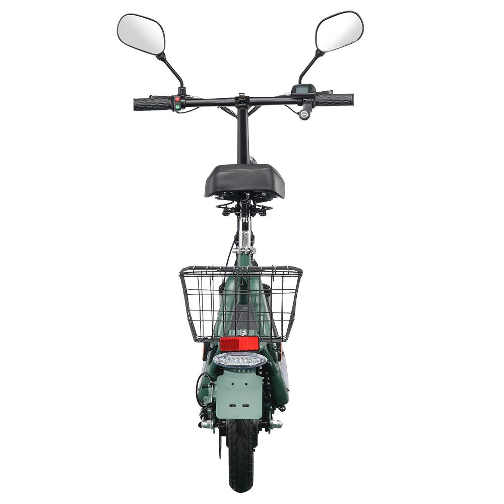 (EEC)TWOFISH M5 PRO-E Electric Scooter with Seat and Rear Basket, 500W Motor, 48V 13Ah Battery, 12 Inch Tires, 40km/h Max Speed