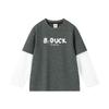 B.Duck Boys' Long-Sleeve Fake Two-Piece T-Shirt