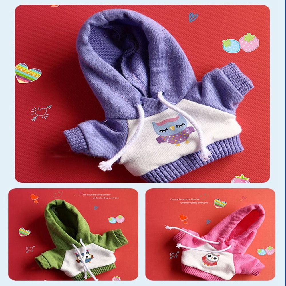 10 Styles Handmade Hoodies Cute Fashion Clothes Sweatshirt Outfits  for 10cm Cotton Dolls