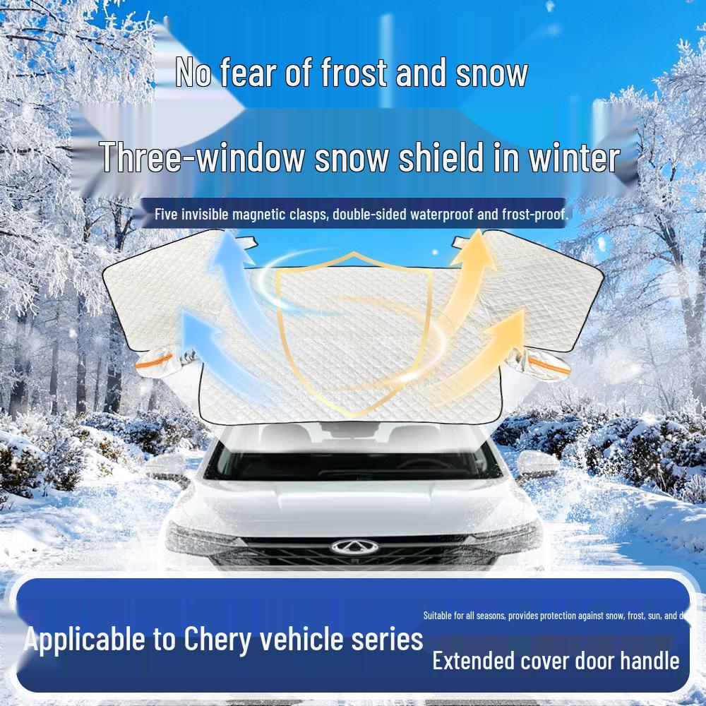 

Автомобильный чехол на лобовое стекло Chery – Защита от солнца, мороза и снега. Comfort Home
