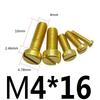 M 2,5 3 4 5 6 8 10 12 Metrisch X 4-25mm Länge Messing Senkkopf Schlitzschraube Bolzen