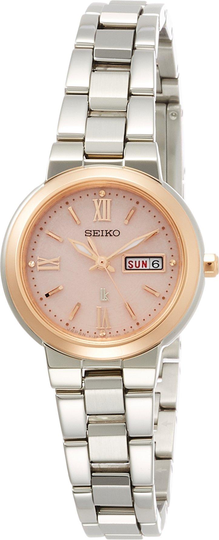 

Lucia Solar Day Date Розовый циферблат SSVN030 Серебряный [Часы Seiko] Женские