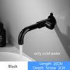 Tuqiu Basin Faucet Only Cold Water Black Bathroom Faucet In-Wall Chrome Bathroo Faucet  Bathroom Sink Tap Basin Mixer Tap Set