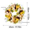 New Autumn Harvest Festival Wreath for Door or Wall - Thanksgiving Floral Home Decoration