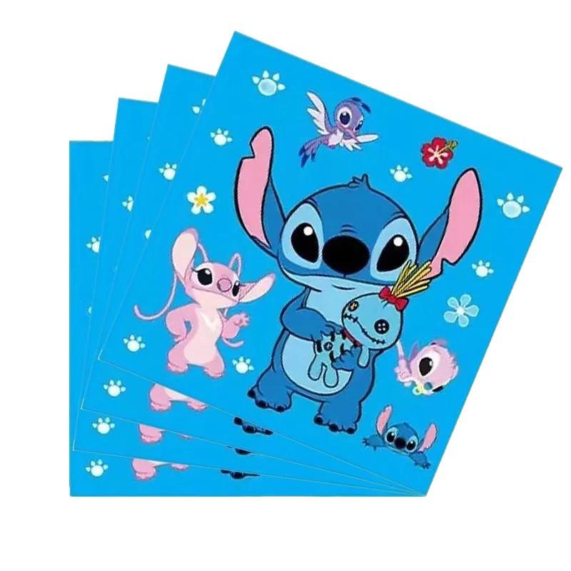 Lilo & Stitch Blaues Thema Geburtstagsparty-Set: Wimpel, Teller & Besteck