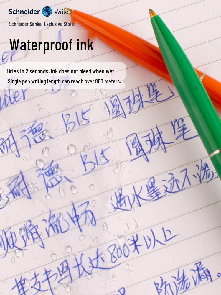 Schneider Wysokiej Jakości Długopis Kulkowy Wciskany - Gładki Niemiecki Import do Użytku Biurowego i do Podpisu