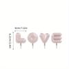 4pcs Per Pack Love Letters Hooks: Self-adhesive Home Storage and Decor Rack, Punch-free Key and Hat Holder, Wall-hanging Space-saving Hook