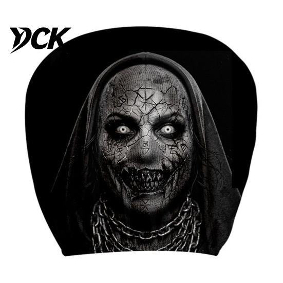 Removable Headrest Protector Universal Car Cover, Scary Face Protective Seat Cover for Most Vehicles, Easy to Install Automotive Interior Accessories