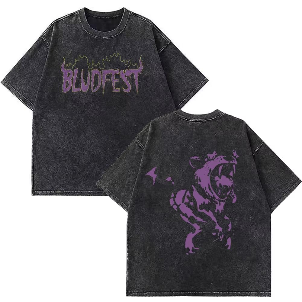 Yungblud IDOLS The World Tour Merch Retro Gewaschenes T-Shirt Herren Damen Hip Hop Rock Kurzarm T-Shirts Übergroße T-Shirts