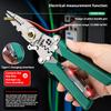 Multi-Function Foldable Voltage Tester Wire Stripper Pliers, Household Specific Electrical Pliers For Wires Cutting Crimping New