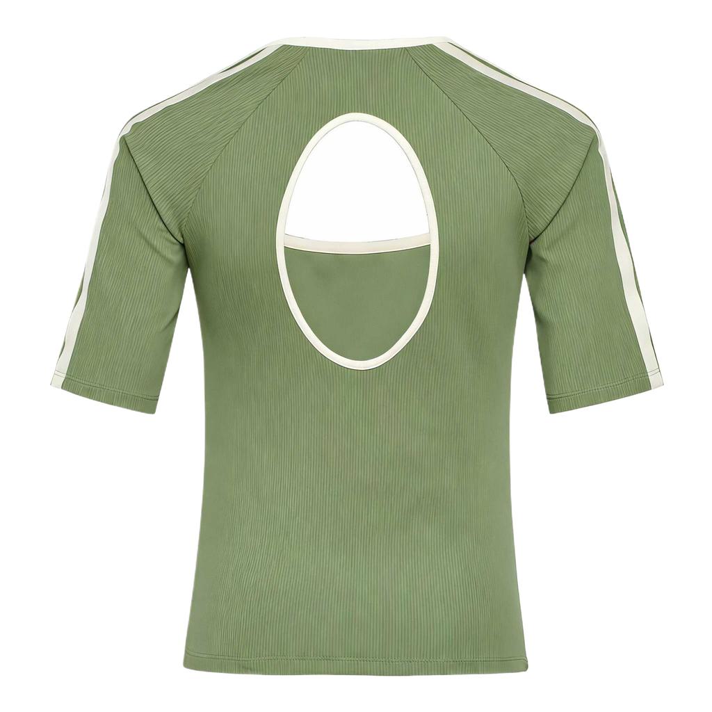 Adidas Sport Hollow Short Sleeve Raglan T-Shirt Women tops KV9222