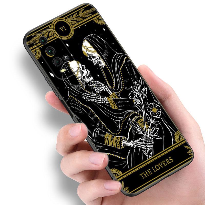 Etui na telefon Tarot Witches Moon Dla Xiaomi Redmi Note 5 6 9T K20 K40 K50 Pro 7A 8A 9A 9C 9i 10A 10C A1 S2 Miękkie TPU Czarne Etui