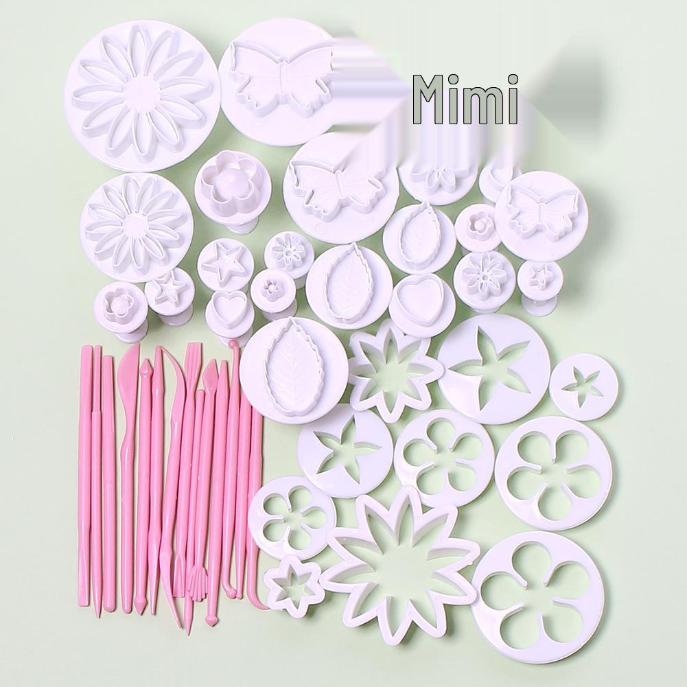 Fondant & Cake Mold Set: 33-Piece Baking Tools with Cookie Cutters