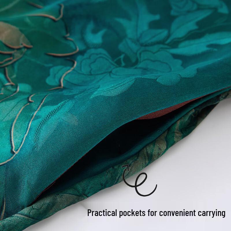 Mulberry Silk Chinese Style Floral Cheongsam Dress