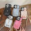 For IPhone17Air Snakeskin Wallet Card Holder Strap for Apple 16 Crossbody Rope 15promax Anti-fall 14