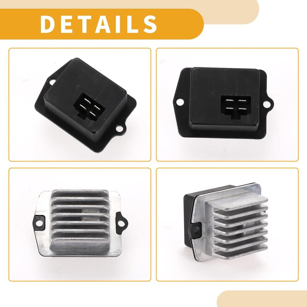 HVAC Blower Motor Resistor Heater Blower Resistor for Suzuki Sx4 2008-2013 Metal ABS Black