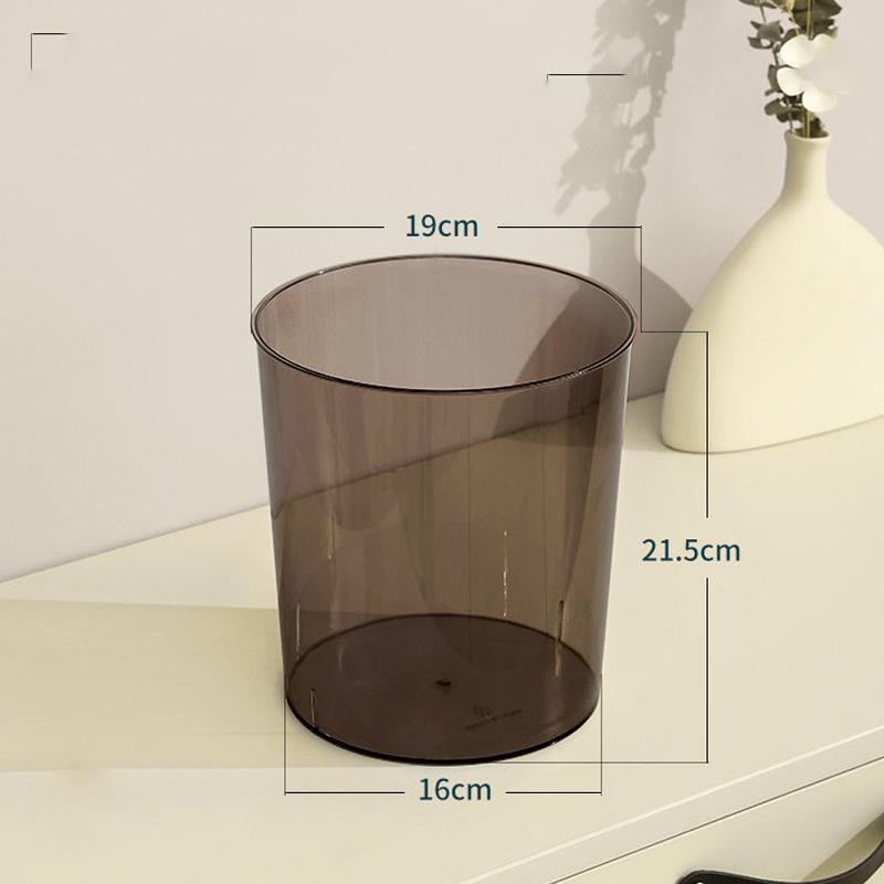 Transparante Prullenbak Zonder Deksel Afvalbak Thuis Kantoor Bureau Afval Afvalcontainer Afvalmand Keuken Vuilnisbak