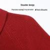 SNOWFLYING Women's Double Zipper Lapel Knit Cardigan