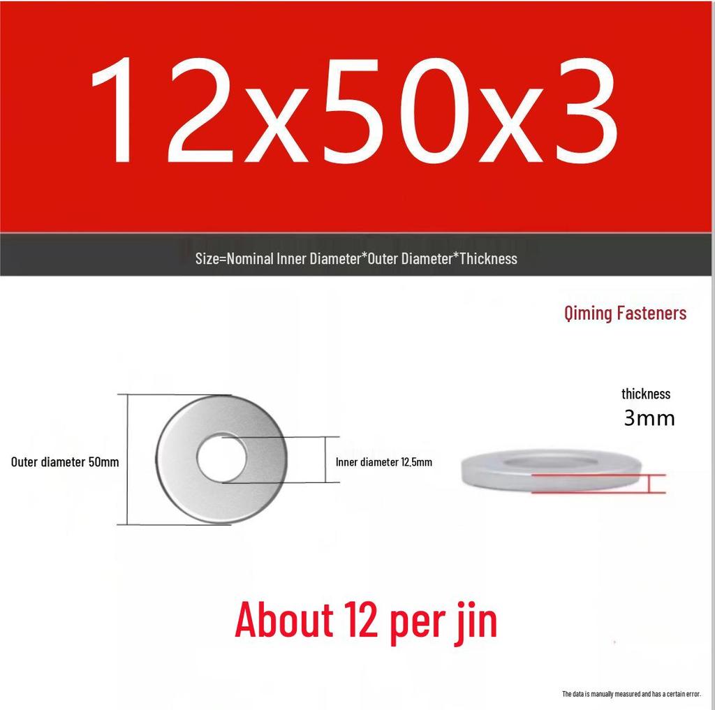 4.8 Grade Galvanized Iron Flat Washer M3-M40 Oversized Metal Screw Gasket Washer