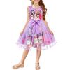 Girls' Tulle Bow Dress - Large Butterfly Mesh Gown