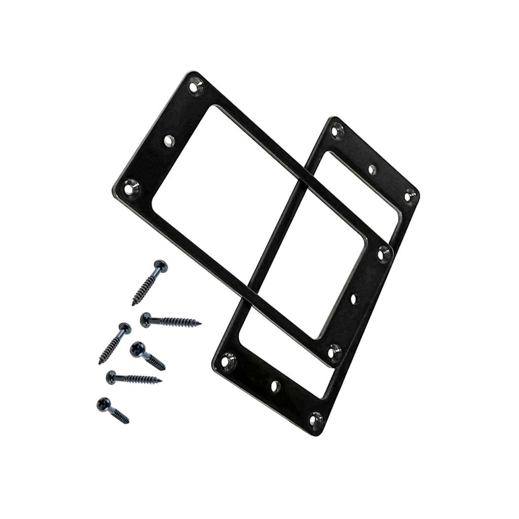 Set of 2 Metal Electric Guitar Pickup Frames Flat Humbucker Rings Mounts for Electric Guitars Humbuckers and Pickup Use