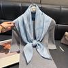Elegant Cotton And Linen 90 Square Scarves For Women, Middle East, Central Asia Head Scarves, Versatile Finale Silk Scarves, Fashionable And Versatile