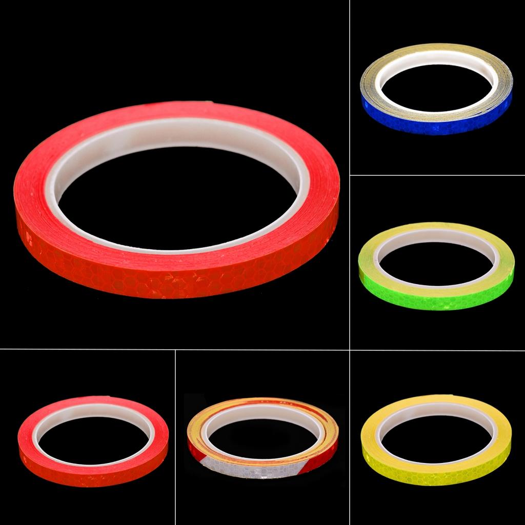 Luminous Reflective Sticker Tape for Bike Car Motorcycle 8m Wheel Visibility