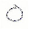 2026 Herren- und Damen-Türkischer Stil Steinbesetzt Tang-Grasmuster Blauer Diamant Armband Retro Literarisch und Kunst Fan Alt Personalisierter Schmuck