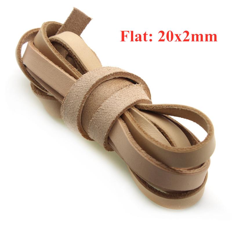 2Meter 1 2 3 4 5 6 8 mm Genuine Cow Leather Cord for Bracelet Necklace Round Flat Leather Strap Rope String DIY Jewelry Making