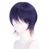 Kenmochi Toya Cosplay Wig, Purple Gradient Short Heat Resistant Synthetic Hair for Halloween Party