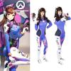 Overwatch Dva Cosplay Costume Jumpsuit Outfits Halloween Role Play Adult Kids