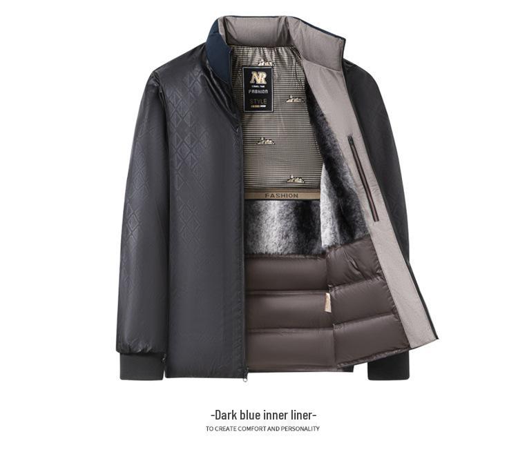 Jiaxing 2025 Men's Versatile Down Jacket: Winter Collection, Detachable Hood, Long Sleeve, Casual Warmth
