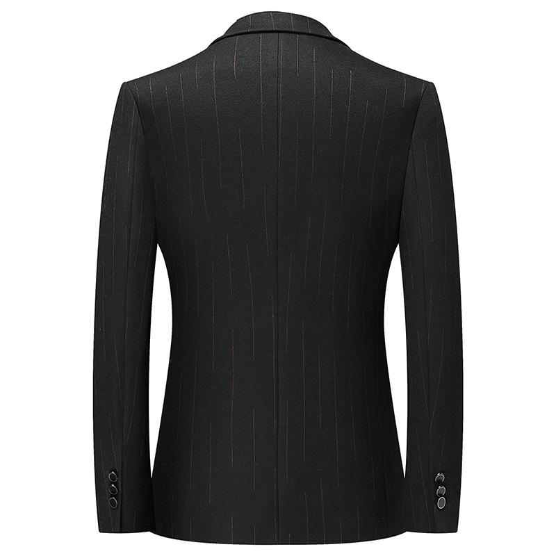 Spring and Autumn Light Luxury Business Single West Middle-aged and Young People Knitted Wool Solid Color Suit Jacket Tide