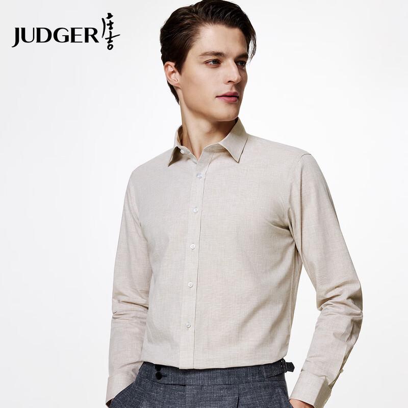 Мужская рубашка Zhuangji из смесовой льняной ткани в стиле business casual XL