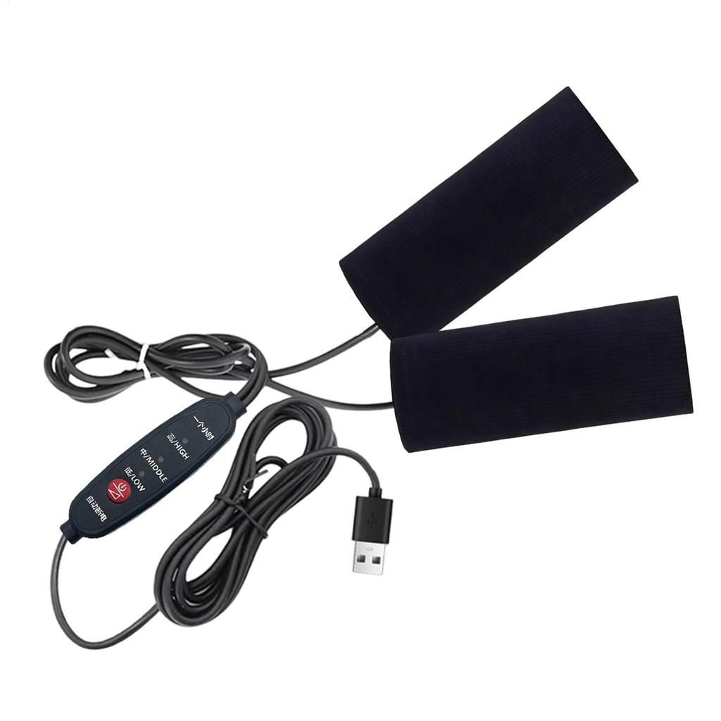 Motorrad Heizgriffe USB-betrieben Warmer Drei-stufige Temperatureinstellung Tragbar Handgriff Heizmatte Schnelles Aufheizen Kits